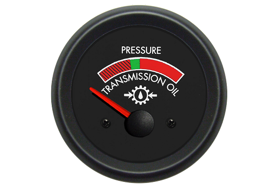 Pressure gauge transmission oil
